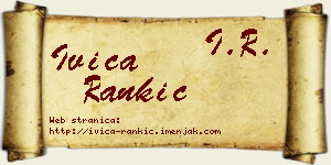 Ivica Rankić vizit kartica